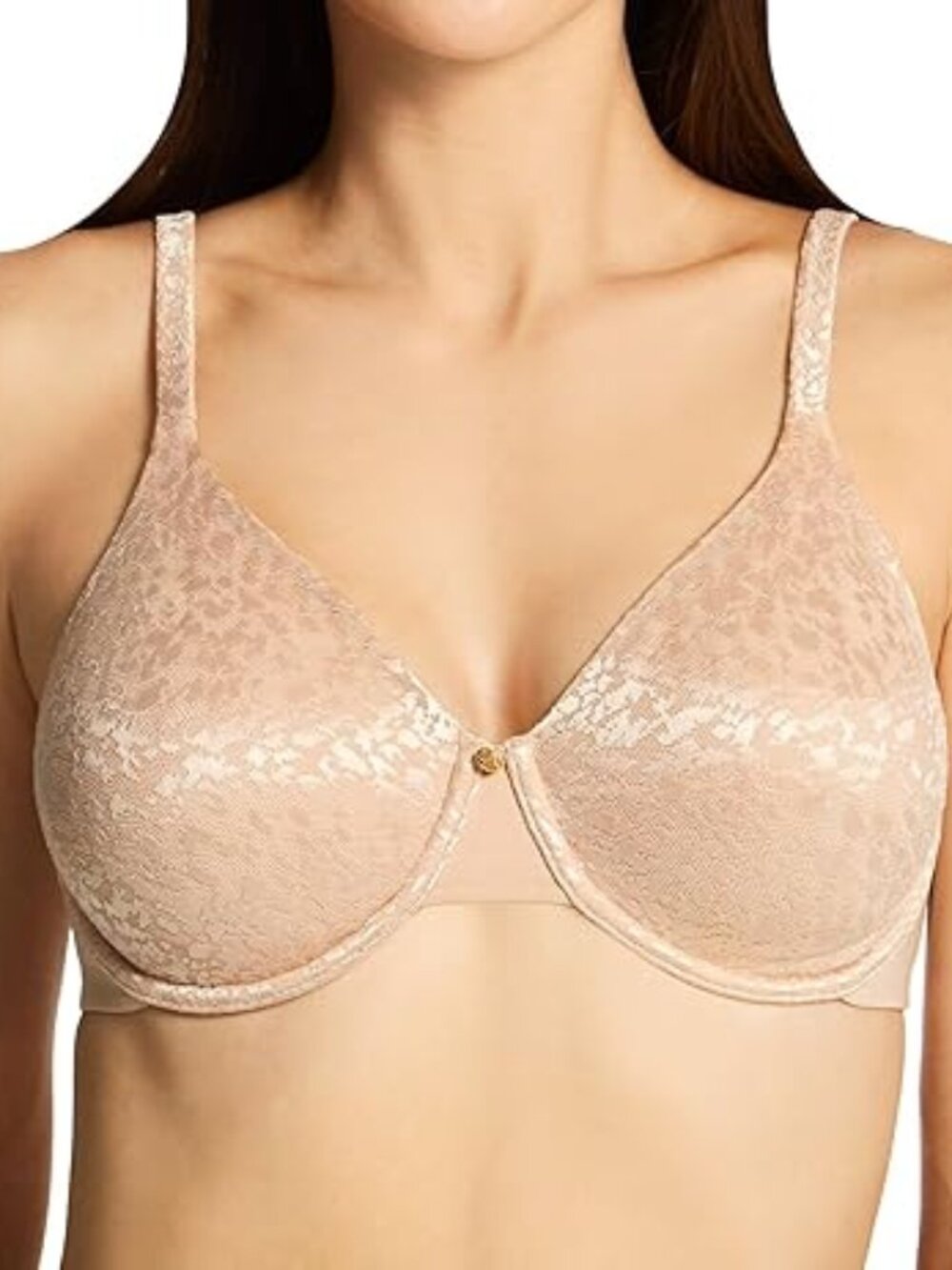 Le Mystere Safari Smoother Bra 34H Beige Full Coverage
